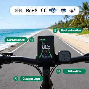 Bike Computer E Bike Computer Bicycle Display Screen for Electric Scooter Accessories Bike Digital Cycling Computer Display
