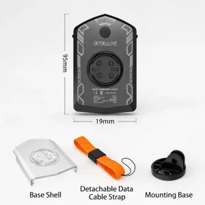 Bike Computer Mount Integrated Front Rechargeable Battery IPX6 Waterproof Daytime Running Warning Flashlight for Road Cycling