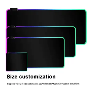 Black Eco Friendly Gaming Mouse Pad Extended XL Non for Rubber Base Durable Smooth Surface Desk Mat for Laptop Welcome Gifts