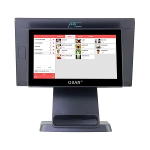Black POS System Efficient All in One Cash Register Business Management Touch Screen Windows POS Terminal for Supermarket