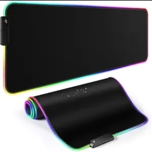 Black XL RGB Gaming Mouse Pad 800 x 300 mm Extra-Large Desk Mat