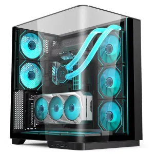 Boitier Pc Gaming Atx Mid tower High Airflow Perforated Top Panel Tempered Glass Pc Computer Gaming case Tower Gamer Cabinet