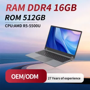 Brand New 15.6″ FHD IPS Laptop AMD Ryzen 5 5500U 8GB RAM SSD Windows 11 Pro Ultra Slim Home Student 1GB GDDR4 60Hz