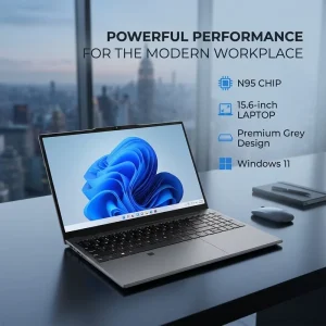 Brand New 15.6 Inch FHD IPS Laptop with Intel N95 Processor 16GB RAM 512GB SSD Windows 11 Notebook for Business & Education