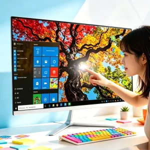 Business Gamer Core I3 I5 PC 16G DDR4 M.2 Touch Screen Barebone Gaming All in One Desktop Computer