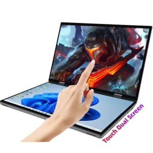 Business Laptop Newest Dual Screen 14 Inch Notebook PC 32GB Ram 1TB SSD Win10 OEM Laptops Computer N100