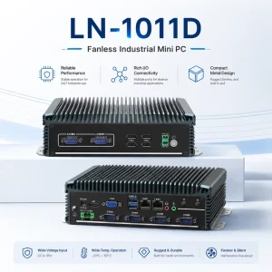 Business Mini PC Dual LAN USB COM HDMI VGA MSATA SATA Storage Windows Linux