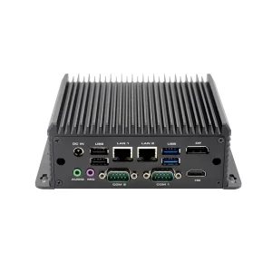 C4350Z-HD Gloss Black Fanless Mini PC Barebone with I5-10210U, 2 LAN, DDR4 and SBC