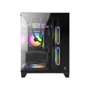 C705 Elite Dust Proof Design Computer PC Case Mid Tower MATX Chassis Easy to Clean