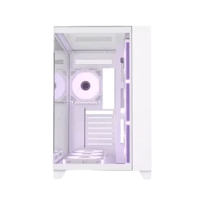 C712 White Computer Gaming Case Mid Tower PC ATX ITX Tempered Glass Cable Management