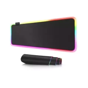 CE Certified RGB Gaming Mouse Pad 14 Mode Waterproof Cloth Surface Custom Rubber Back Light for Office PC Laptop Desktop Desk