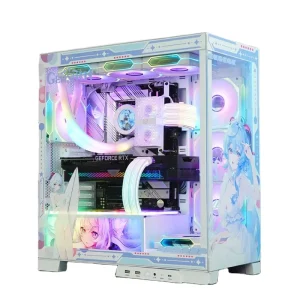 CODE:002 Anime Computer Case with Full Tempered Glass Side Panel M-ATX Mini Mid Tower