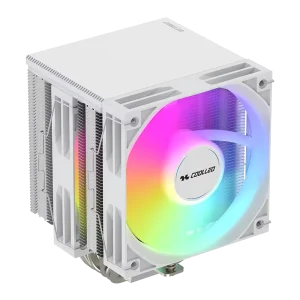 COOLLEO A60T H ARGB Two Tower 6 Heat Pipe CPU Air Cooler LGA115X 1200 1700 1851AMD Deep Cooling Gaming TDP 245W Computer Case