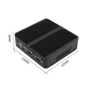 CPU J4125 Portable Computer M.SATA DDR4 2400MHz 8GB Supports Windows 10 Linux US Plug Fanless Small NUC Computer
