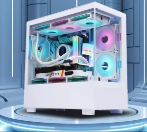 CS050 Desktop Gaming PC Mid Tower Tempered Glass Aluminum Alloy MATX ATX MicroATX ITX Case
