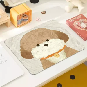 Cartoon Cute Puppy Small Rubber Computer Desk Mat Gaming Mat Non Slip Lock Edge Thickened Internet Cafe E Sports Mat