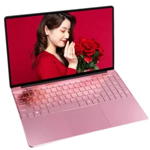 China Low Price 15.6 Inch Intel N95 11th Gen Windows 11 pink Laptops for Girls 256GB 512GB 1TB SSD 5000mAh Computer Pink Laptop