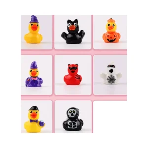 Christmas Mini 3d Figure Lot of Tiny Duck Toys Doll House Miniatures Mini Resin Ducky Crafts Ornament Little Winter Toy for Kid