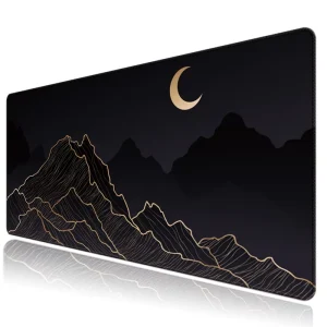 Clean Design Rubber Mouse Pad XXL Large Gaming Desk Mat Waterproof Anti Slip Stitched Edges Keyboard Pad for Work