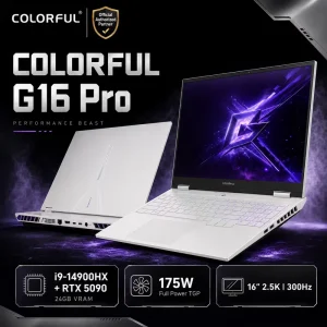 Colorful 16 Inch I9 13th 14th Gen RTX 5070Ti 5090 2.5K 300Hz QHD 64GB 4TB NVME PCIE SSD Windows 11 Gamer Game Laptop