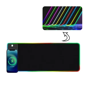 Colorful LED RGB Waterproof Mouse Pad with Wireless Charging