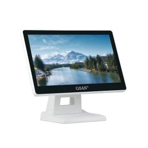 Commercial Touch Screen Monitor 15.6 Inch for Restaurant Self-Ordering Digital Menu Board Fast Food POS System