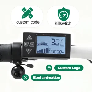 Compact HD Electronic Cycling Computer for Mountain Electric Bicycles and Scooters