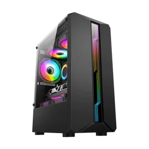 Compact Mini ATX Computer Case 290mm GPU Support 7 PCI Slots Office Desktop Chassis