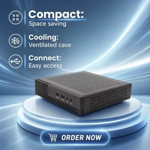 Compact TX20 H110 Mini Desktop PC Intel Core I5 DDR4 HDMI VGA Gigabit Ethernet VESA Mount Windows 11 Pro Office Mini Computer