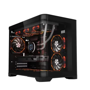 Computer Case ATX MATX PC Gaming Case Transparent Cabinet CPU GPU Server Chassis for Desktop With Tempered Glass