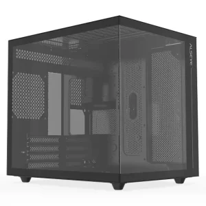 Computer Case Cube-B Black PC Case with Glass Window