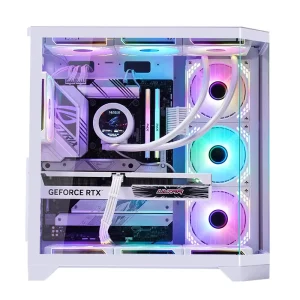 Computer Case Factory ATX Gaming Mid Tower RGB Custom PC Case with Aluminum Alloy Side Panel Window