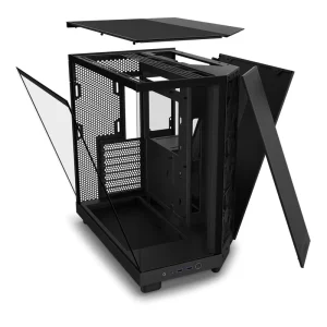 Computer Case H6 FLOW Black With 3 FAN Middle Tower Case Gaming Computer Case Tower Gaming PC