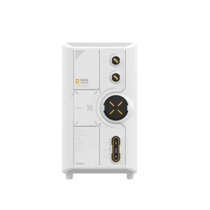 Computer Case M-ATX PC Case with Fan Speed and ARGB Control Button