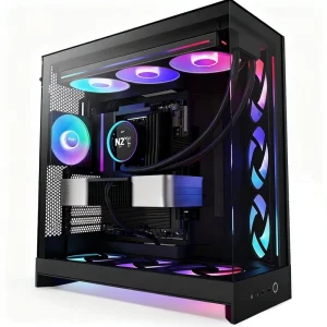 Computer Case NZXT H6 Flow White and Black RGB Middle Tower Case Gaming Computer Cases