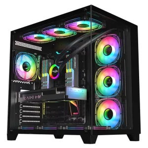 Computer Desk Case Gaming Custom OEM Computer Parts Economical Black Coating New ATX Computer Desktop Empty PC Case