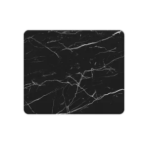 Computer Mouse Mat Personalized Design Non Slip Rubber Base Waterproof Gaming Mouse Pad Black White Texture Marble Office Stock