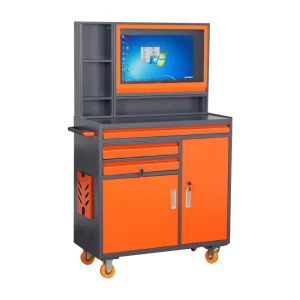Configurable Heavy-Duty Workbench Industrial Computer Cabinet Fits up to 27-Inch Monitor