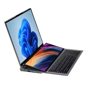 Core i7 10855M Dual-Screen 16″+14″ 16GB RAM 1TB SSD+HDD Gaming 2-in-1 Laptop Business Windows 11 English