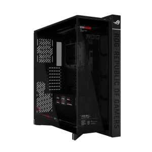 Cronox GR801 EATX Full Tower Panoramic PC Case with 9.2-inch LCD Screen and Curved Tempered Glass
