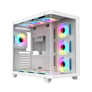 Curved Tempered Glass ATX Gaming PC Case 3.1 USB High Airflow Panel Gaming Computer Case 7PCI 360 Water Cooling