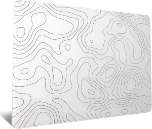 Custom 450 x 400 mm Tempered Glass Gaming Mouse Pad with Matte Texture and Anti-Slip Base