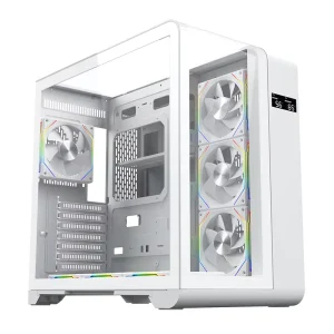 Custom ATX Gaming PC Case with Tempered Glass and ARGB Fan