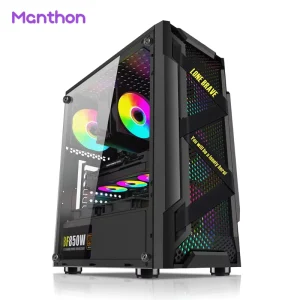 Custom ATX Gaming PC Tower Case with Tempered Glass