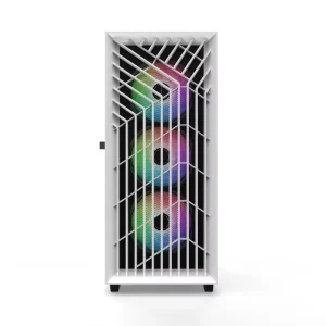 Custom Aluminum Alloy PC MATX Gamer Case Rotating Tempered Glass Side Panel 12 14cm Fan Option GPU CPU Support Tower Gaming Case