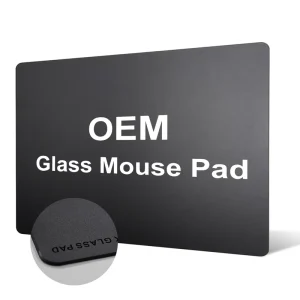 Custom Anime AluminoSilicate Glass Mousepad Chemically Strengthened Non Slip 2mm 3mm Custom Size Gift Box OEM