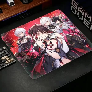Custom Anime Tempered Glass Mouse Pad High Speed Smooth Anti Scratch Non Slip Gaming Mouse Mat