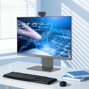 Custom Business All In One AIO PC 4th Gen Intel Core I5 4430 23.8inch LCD Display Desktop Computer DDR3 SSD 256GB 512GB Home Use