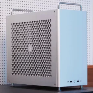 Custom CNC Machined Laser Cut Aluminum Alloy Mid Tower MicroATX Desktop PC Case