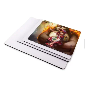 Custom Cartoon Gaming Mouse Pad with Wrist Rest Rubber Material in Stock Sublimation Compatible